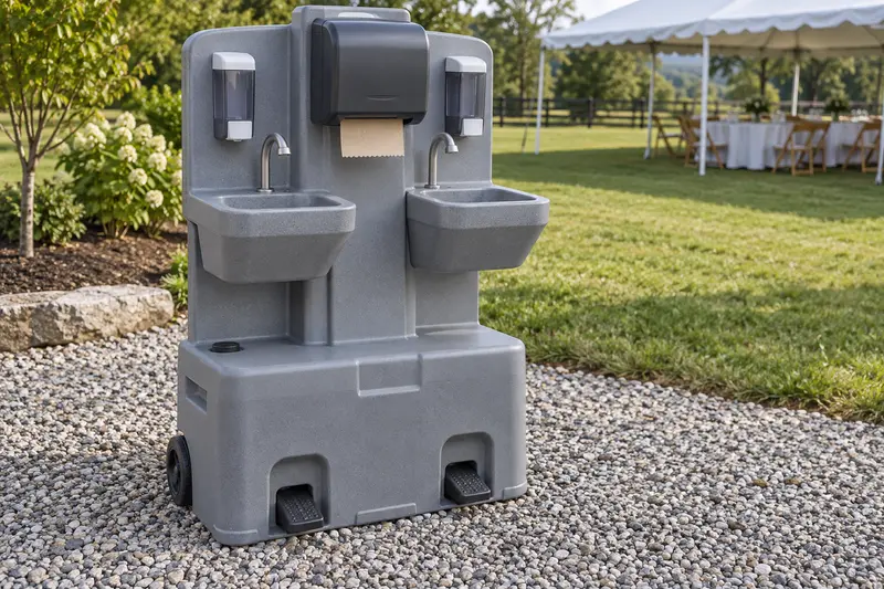 Portable handwashing station with multiple basins