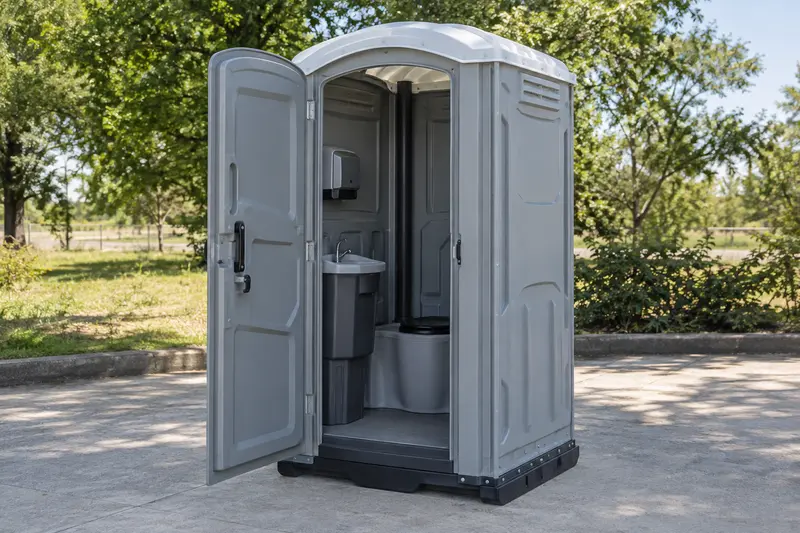 Upgraded portable restroom